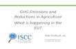 GHG Emissions and Reducons in Agriculture What is ...€¦ · 161027 - ISCC Sustainability Conference, São Paulo. The EU Energy & Climate policy post 2020 The Agricultural sector