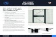 SAF-T-FENCE PARTITIONS - Folding Guard · All pieces in the Saf-T-Fence® Partitioning system assemble and install with precision and ease. The angle panel kit can join two panels