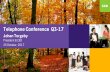 The leading Nordic corporate bank | SEB - Telephone Conference … · 2017. 10. 25. · Corporate & Private CustomersLarge Corporates & 6.7 6.4 Jan-Sep 2016 Jan-Sep 2017 Financial