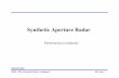Synthetic Aperture Radar - uniroma1.it · Synthetic Aperture Radar Pierfrancesco Lombardo. Sistemi Radar RRSN –DIET, Università di Roma “La Sapienza” MTI extra –2 2 Outline