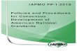 IAPMO PP-1:2018 Policies and Procedures for Consensus … · 2019. 1. 17. · IAPMO PP‐1:2018 Policies and Procedures for Consensus Development of American National Standards October