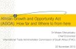 African Growth and Opportunity Act (AGOA ... - itac.org.za Nov.pdf · Contextual issues AGOA came into force in 2000, expiring in 2015 It enhances U.S. market access for 48 Sub-Saharan