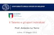 Prof. Antonio La Torre - friuliveneziagiulia.coni.itfriuliveneziagiulia.coni.it/images/friuliveneziagiulia/SdS/SLIDES_-_TA... · (generalmente è tipica degli sport tecnico coordinativi