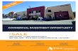 COMMERCIAL INVESTMENT OPPORTUNITY€¦ · INVESTMENT opportunity 4774 Westwinds Drive NE represents an exceptional ... operate an Indian wholesale grocery store. 4774 WESTWINDS DRIVE