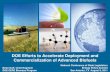 DOE Efforts to Accelerate Deployment and Commercialization of Advanced Biofuels · 2011. 8. 16. · DOE Efforts to Accelerate Deployment and Commercialization of Advanced Biofuels