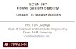 ECEN 667 Power System Stability€¦ · “Power system steady-state stability and the load-flow Jacobian” • Other earlier papers were looking at the characteristics of multiple