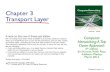 Chapter 3 Transport Layer - MathUniPD · 2019. 11. 18. · Transport Layer 3-1 Chapter 3 Transport Layer Computer Networking: A Top Down Approach 6th edition Jim Kurose, Keith Ross