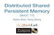Distributed Shared Persistent Memory - NVMW 2020nvmw.ucsd.edu/nvmw2018-program/unzip/current/nvmw2018...Persistent Memory (SoCC ’17) Yizhou Shan, Yiying Zhang Persistent Memory (PM/NVM)