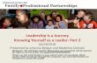 Leadership is a Journey Knowing Yourself as a Leader: Part 2...Leadership is a Journey Knowing Yourself as a Leader: Part 2 04/18/2018 Presented by Johanna Bergan and Madeline Zielinski