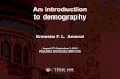 Ernesto F. L. Amaral · An introduction to demography Ernesto F. L. Amaral August 27–September 3, 2019 Population and Society (SOCI 312)