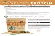 messence COMPLETE Protein - Organic Gloworganicglow.com/.../2015/02/CompleteProteinPowder... · 25g serving of Complete Protein Powder provides 19.7g of complete protein and 2/3 of