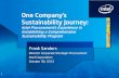 One Company’s Sustainability Journey - Intel€¦ · Sustainability Journey: Intel Procurement’s Experience in Establishing a Comprehensive Sustainability Program Frank Sanders