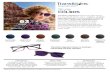 Transitions Signature lenses in amethyst unactivated and ... · darkness and activation in the car AVAILAILITY Available in Transitions XTRActive Gray and rown lenses in Single Vision,