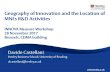 Geography of Innovation and the Location of MNEs R&D Activities · d.castellani@henley.ac.uk Geography of Innovation and the Location of ... population) The changing geography of