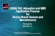 GSMA TAC Allocation and IMEI Application Process for ... · MSAI TAF TÜV SÜD . REPORTING BODY. If “Pay Online” is selected you will be taken to the secure trading payment platform