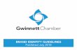 Published July 2018 - Gwinnett Chamber of Commerce · Page 4 PRIMARY LOGO The Gwinnett Chamber logo was designed to depict the vision statement of the organization: The Gwinnett Chamber
