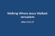 Walking Where Jesus Walked: Jerusalem · 2018. 8. 30. · Three Messages For This Week •1. Jesus Is Real (Matthew 24:1-3) •2. Jesus Has Mercy On Broken People (John 5:6-8) •3.