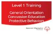 Level 1 Training - Special Olympics Minnesota · What you need to know as a Special Olympics Minnesota coach and Unified Partner to keep our athletes safe. Minnesota Coach Concussion