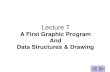 Lecture 7 - WordPress.com€¦ · 06/02/2016  · Lecture 7 A First Graphic Program And ... in this graphics context's coordinatesystem. abstract void drawOval( int x, int y, int