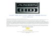 highend.com HD/AxonHD... · 2017. 7. 24. · Axon® HD and Axon® HD Pro Media Server User Manual © High End Systems, Inc., 2017, All Rights Reserved Information and specifications