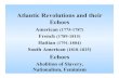 Atlantic Revolutions and their Echoesw3.salemstate.edu/~hbenne/pdfs/atlantic.pdf · Atlantic Revolutions and their Echoes American (1775-1787) French (1789-1815) Haitian (1791-1804)
