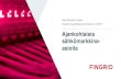 Ajankohtaisia sähkömarkkina- asioita · 2017. 12. 14. · Ajankohtaisia sähkömarkkina-asioita Asta Sihvonen-Punkka Fingridin neuvottelukunnan kokous 5.12.2017