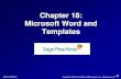 Chapter 18: Microsoft Word and Templates - MCCChorowitk/documents/Chap018.pdf · 2019. 8. 26. · Peachtree integrates with Microsoft Word to edit and create custom templates, and