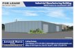 FOR LEASE Industrial Manufacturing Building€¦ · Industrial Manufacturing Building 3600 NE Candice Ave. Jensen ... b. All machine tools and other machinery shall be electric powered.
