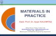 MATERIALS IN PRACTICEsablon.mu.edu.tr/Icerik/metalurji.mu.edu.tr/Sayfa/Kalemtas_A_Materi… · D. W. Richerson, "Modern Ceramic Engineering," Second ... Processing of ceramic materials