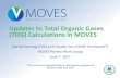 Updates to Total Organic Gases (TOG) Calculations in MOVES ...€¦ · 07/06/2017  · • TOG = hydrocarbons plus oxygenated hydrocarbons (e.g. aldehydes, alcohols) • MOVES2014