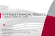 Q1/FY2020 FINANCIAL RESULTS ENDED JUNE 30, 2020 · 2020. 8. 4. · Q1/FY2020 FINANCIAL RESULTS: REVENUE 6 Growth of main products offset most of the sales decreases from termination