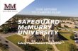 SAFEGUARD McMURRY UNIVERSITYservices.mcm.edu/_pdf/ReturntoCampusPlan872020_web.pdf4 6 10 12 14 16 18 20 22 24 26 28 30 32 34 36 38 40 42 campus planning to safeguard mcmurry expectation