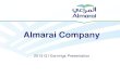 Update on Five Year Plan...Sales Growth – Geography mix Almarai Company 2013 Q1 Earnings Presentation 7 KSA All Others GCC 9.4% 9.6% 609.8% Almarai Group 18.2% % Growth Q1 2012 Rev