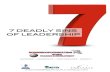 7 DEADLY SINS OF LEADERSHIP - Ross Group Consulting LLC Deadly Sins of... · 2011. 8. 18. · 7 DEADLY SINS ! OF LEADERSHIP! ! learning – leadership – performance ... real time