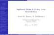 Reduced Order 4-D Var Data Assimilationinavon/pubs/Hamburg2b.pdf · POD/EIM justi cation and methodology POD/DEIM nonlinear model reduction for SWE POD/DEIM as a discrete variant