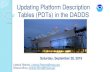 Updating Platform Description Tables (PDTs) in the DADDS · Title: Updating Platform Description Tables (PDTs) in the DADDS Created Date: 10/2/2019 11:02:24 AM