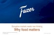 Disruptive markets needs new thinking Why food matters · 2016. 9. 26. · Lithuania Fazer Bakery Net sales: 614 M€ Employees: 7,104 ... Countries: Plant bakeries in Finland, Sweden,