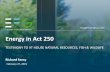 Energy in Act 250 - Vermont · 2019. 2. 27. · 3 Energy in Act 250 Richard Faesy •30 years in the energy efficiency industry in Vermont •Residential buildings expertise LEED,