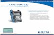 Тестер медных линий до 30 МГц EXFO AXS-200/610 · 2015. 11. 30. · Идентификация и устранение дефектов медных линий,
