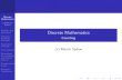 Discrete Mathematics - Countingusers.pja.edu.pl/~msyd/mad-lectures/counting.pdf · Discrete Mathematics (c)Marcin Sydow Productand SumRule Inclusion-Exclusion Principle Pigeonhole