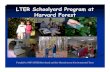 LTER Schoolyard Program at Harvard Forest · 2020. 2. 18. · Collaboration Harvard Forest Schoolyard Long Term Ecological Research program, National Science Foundation Millers River
