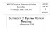 Summary of Byelaw Review Meeting - IFCA North West · 2020. 1. 27. · CSFC Byelaw 7 –Winkles –Method of Fishing and Minimum Size NWIFCA Fish MLS Byelaw ... origin, if can’t