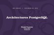 Architectures PostgreSQL · Scaling up / Scaling out. Horizontal Scaling Sharding with Citus . Software Architecture. Application (user workflow) and PostgreSQL (system rules) Rule
