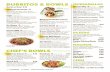 BURRITOS & BOWLS QUESADILLAS - California Tortilla · 2020. 3. 9. · Chips & Queso sm 3.09 / lg 5.69 519 / 1,166 CAL Chips & Guac sm 3.39 / lg 6.79 442 / 962 CAL Rice & Beans 251