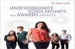 UNDERGRADUATE SCHOLARSHIPS AWARDS · McGill University, Undergraduate Scholarships and Awards 2014–2015 1 About This Calendar Published by Enrolment Services 3415 McTavish Street