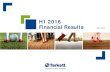 H1 2016 Financial Results - Tarkett H1 2016... · 7 Strong productivity and volume growth drove adjusted EBITDA improvement Note: (1) Adjusted EBITDA: Adjustments include expenses