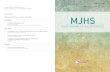 CONTENTS MJHS - um.edu.mt · MJHS MALTA JOURNAL OF HEALTH SCIENCES ISSN 2313-0768 Volume 6 Issue 2, December 2019 FACULTY OF HEALTH SCIENCES