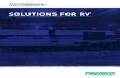 SOLUTIONS FOR RV - Tremco Sealants · Calgary-based Chemtron is a leading manufacturer of adhesives, sealants and tapes. The company has researched, developed and formulated products