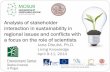 Analysis of stakeholder interaction in sustainability in regional … · 2014. 6. 18. · Analysis of stakeholder interaction in sustainability in regional issues and conflicts with