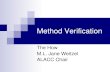 Method Verification - AOAC International · AOAC Food triangle can be useful. Useful Table 8 in ALACC Method Verification Guide